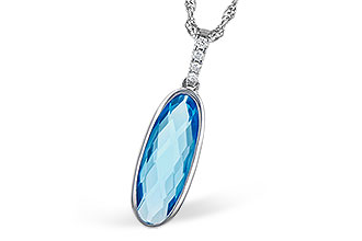 E309-30062: NECK 1.90 BLUE TOPAZ 1.93 TGW