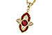 E309-30080: NECK .63 TW RUBY .70 TGW