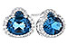 E309-33671: EARR 2.60 TW LONDON BLUE TOPAZ 2.81 TGW