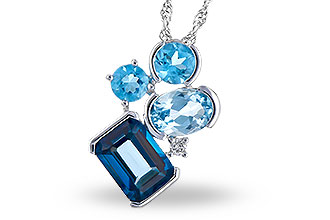 E309-33689: NECK 3.08 BLUE TOPAZ TW 3.11 TGW