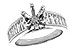E310-26444: LDS SEMI DIA RG 1.22 TW BAGUETTES