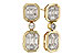 E311-09153: EARRINGS .38 BAG .45 TW