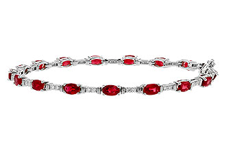 E311-10998: BRACELET 4.65 RUBY 4.97 TGW (7")