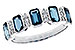 E311-11853: LDS RG 1.46 TW LONDON BLUE TOPAZ 1.58 TGW