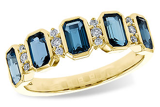 E311-11853: LDS RG 1.46 TW LONDON BLUE TOPAZ 1.58 TGW