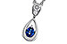E311-11871: NECKLACE .21 SAPPHIRE .27 TGW (4x3 SAPP)