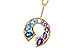 E311-12780: NECKLACE 1.77 SEMI-PREC (AMY & BT) 1.90 TGW
