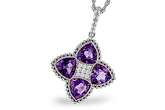 E311-13644: NECKLACE 2.22 AMETHYST 2.28 TGW
