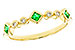 E311-13716: LDS WED RG .14 TW EMERALD .19 TGW