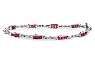 E311-14589: BRACELET 2.05 RUBY 2.70 TGW (7")