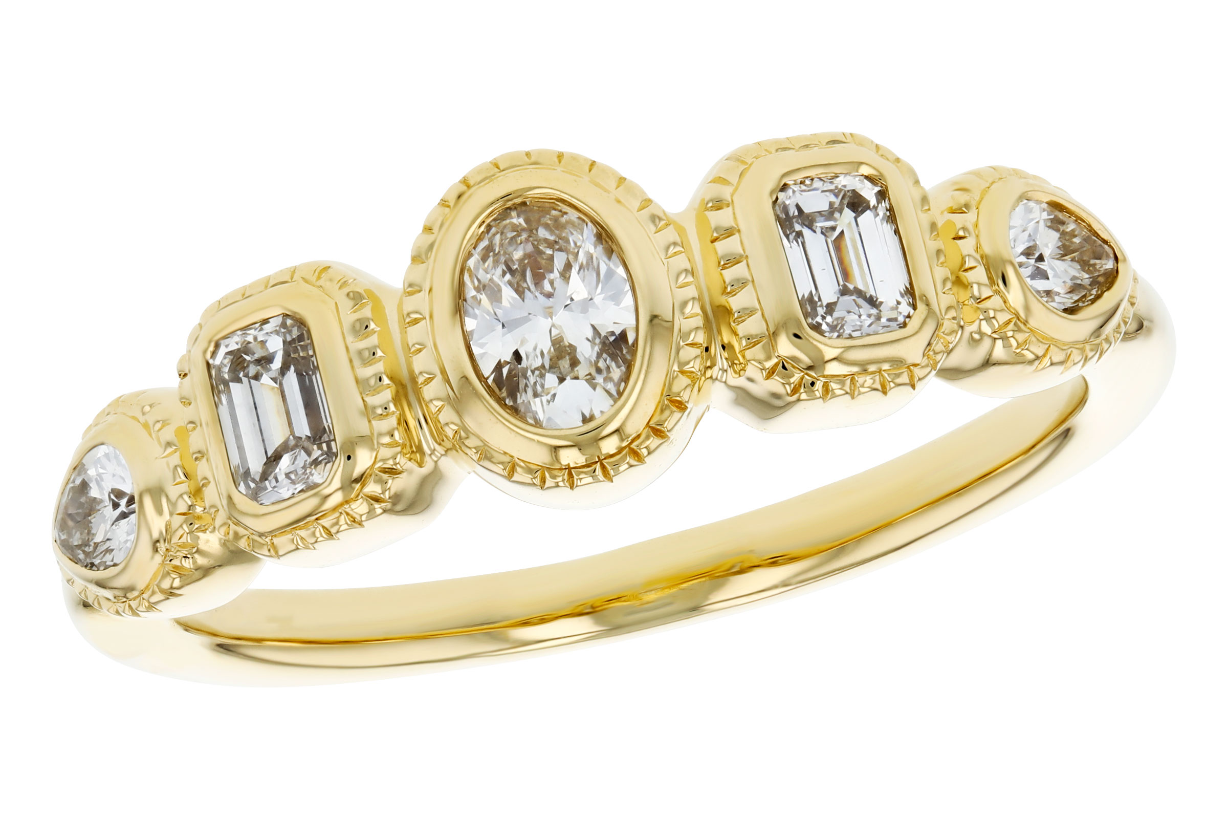 E312-01889: LDS DIA RG .50 TW FANCY CUT DIAMONDS