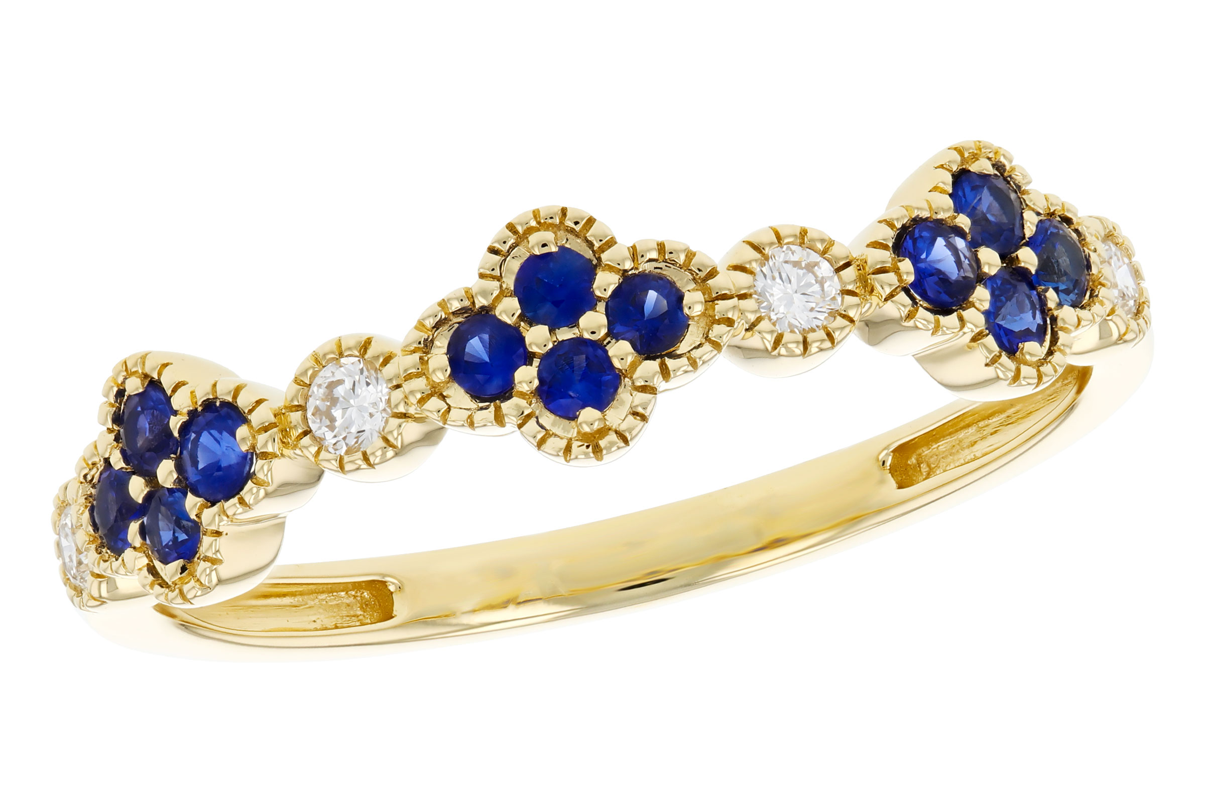 E312-02753: LDS WED RG .23 TW SAPPHIRE .31 TGW