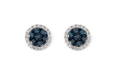 F223-86389: EARR .45 BLUE DIA .70 TW