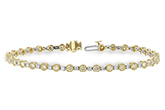 F224-80925: BRACELET 2.22 YELLOW DIA 3.04 TW