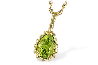 F225-67353: NECKLACE 1.30 CT PERIDOT