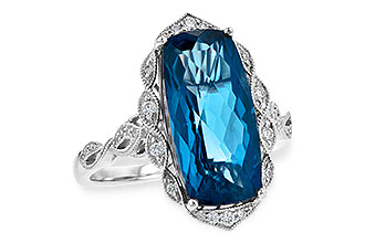 F226-55462: LDS RG 6.75 LONDON BLUE TOPAZ 6.90 TGW