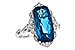 F226-55462: LDS RG 6.75 LONDON BLUE TOPAZ 6.90 TGW