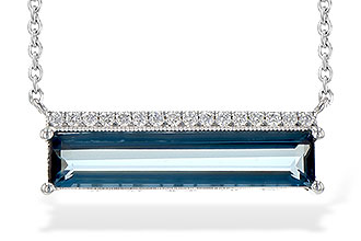 F226-60053: NECK 2.70 LONDON BLUE TOPAZ 2.80 TGW