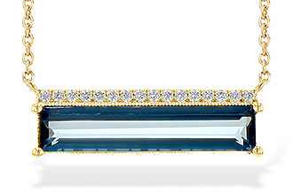 F226-60053: NECK 2.70 LONDON BLUE TOPAZ 2.80 TGW