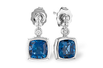 F309-27289: EARR 1.78 LONDON BLUE TOPAZ 1.82 TGW