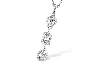 F309-35471: NECK .04 BAGUETTE .36 TW