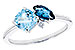 F310-20044: LDS RG 1.49 TW BLUE TOPAZ 1.52 TGW