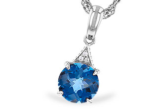 F310-22762: NECK 1.60 LONDON BLUE TOPAZ 1.61 TGW (7MM RD)