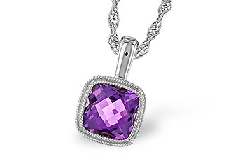 F310-24553: NECKLACE .82 AMETHYST