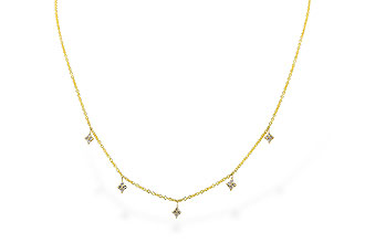 F310-25507: NECKLACE .19 TW (18")