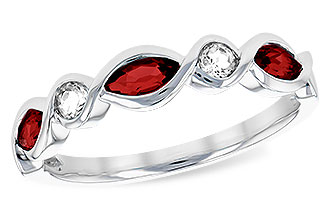 F311-10044: LDS RG .52 TW GARNET .64 TGW