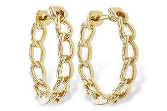 F311-10053: GOLD EARRINGS (18MM)