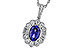 F311-10062: NECKLACE .80 TANZANITE 1.15 TGW (7x5MM OV)