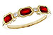 F311-10953: LDS WED RG .72 RUBY .77 TGW (4x3MM RUBY)