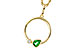 F311-10980: NECKLACE .20 EMERALD .22 TGW
