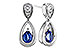 F311-11862: EARRINGS .42 SAPPHIRE .54 TGW (4x3 SAPP)