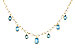 F311-11898: NECKLACE 4.10 TW BLUE TOPAZ (17")