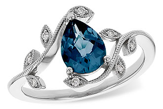 F311-12789: LDS RG 1.20 LONDON BLUE TOPAZ 1.26 TGW (8x6MM LBT)