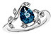F311-12789: LDS RG 1.20 LONDON BLUE TOPAZ 1.26 TGW (8x6MM LBT)