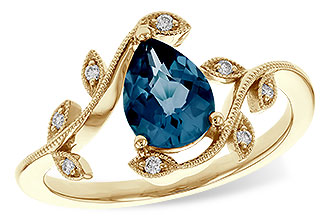 F311-12789: LDS RG 1.20 LONDON BLUE TOPAZ 1.26 TGW (8x6MM LBT)
