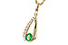 F311-14553: NECKLACE .28 EMERALD .45 TGW (5x4 EMER)