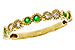 F311-15525: LDS WED RG .11 TW EMERALD .20 TGW