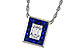 F311-16416: NECKLACE .84 SAPPHIRE TW 1.02 TGW