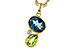 F311-17316: NECKLACE 2.43 SEMI-PREC (PER,LBT) 2.45 TGW