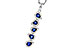 F311-17362: NECKLACE .95 TW SAPPHIRE 1.19 TGW