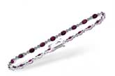 G220-26389: BRACELET 4.08 RUBY 4.55 TGW