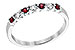 G222-07316: LDS WED RG .18 RUBY .28 TGW