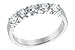 G222-98225: LDS DIA WED RG .75 TW (5 STONES)