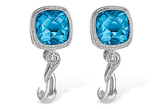 G223-88271: EARR 2.10 BLUE TOPAZ 2.14 TGW