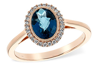 G225-64571: LDS RG 1.27 LONDON BLUE TOPAZ 1.42 TGW