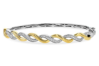 G225-68234: BANGLE BRACELET .42 TW